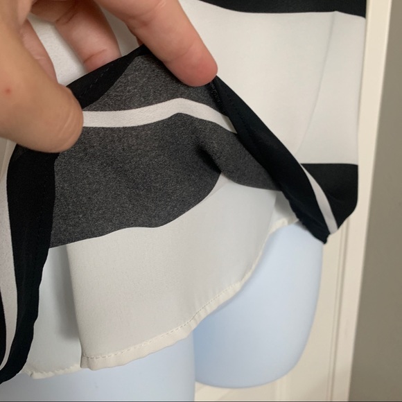 Like New Eight Sixty Black and White Stripe Strappy Cami - Picture 13 of 13